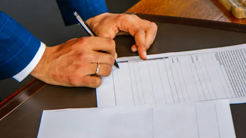 A printed form illustrating the importance of reviewing templates before use